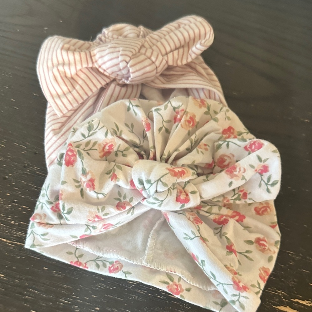 Floral and Striped Kids Headbands